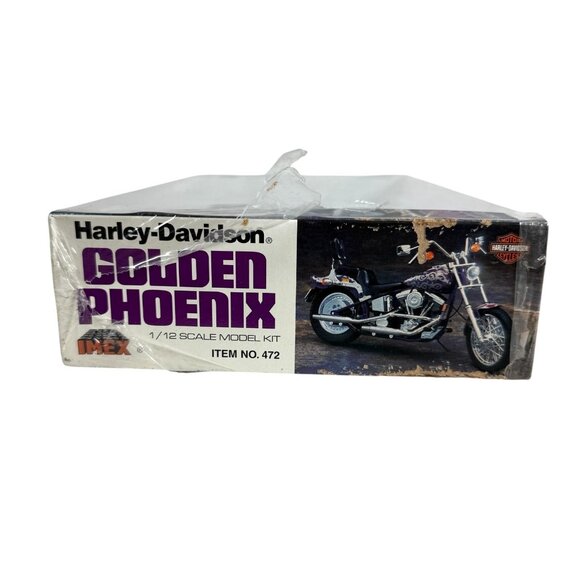 IMEX Harley Davidson Golden Phoenix Chopper 1/12 Motorcycle Model Kit 472 NEW - Picture 4 of 8